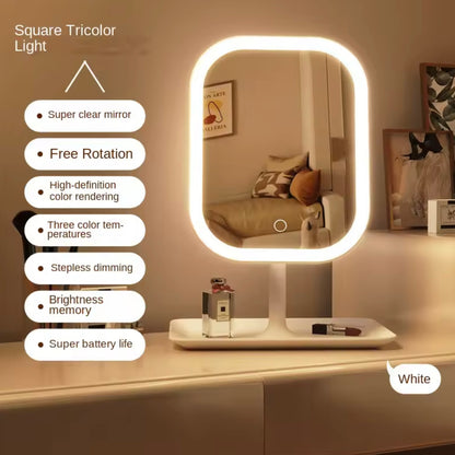 PEACH POP™ - Desktop LED Makeup Mirror