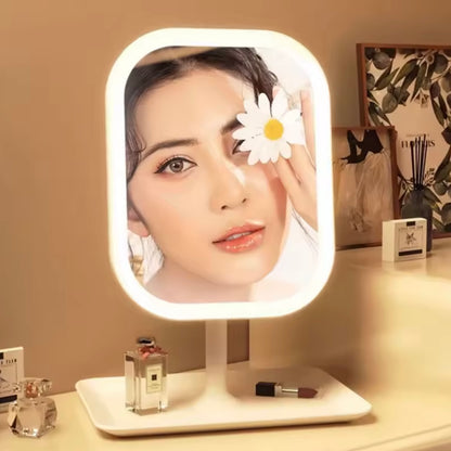 PEACH POP™ - Desktop LED Makeup Mirror