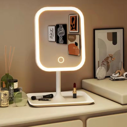 PEACH POP™ - Desktop LED Makeup Mirror